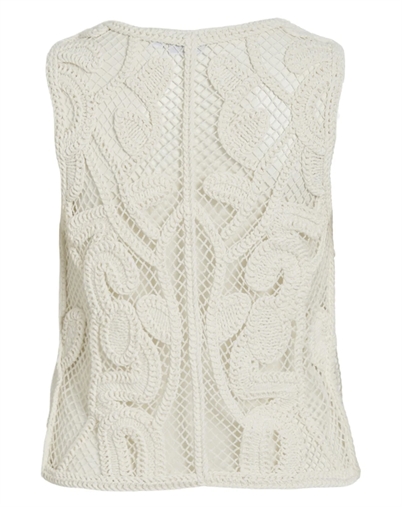 Vila - VIPeppi Tie Crochet Top - Birch